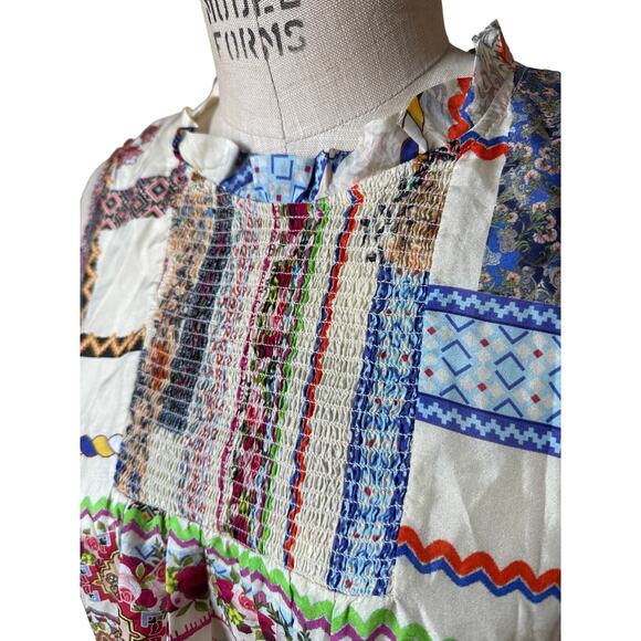 NWT Johnny Was Stano Ife Silk Tank Blouse Size Medium - Picture 2 of 7